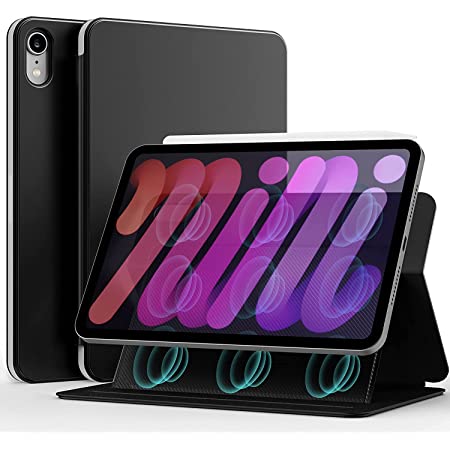 ZtotopCases iPad Mini6 ケース 2021 マグネット スマートケース 超スリム 軽量 磁気バック iPad 8.3 インチ 第6世代用 カバー オートスリープ/ウェイク機能 (パープルグレー)