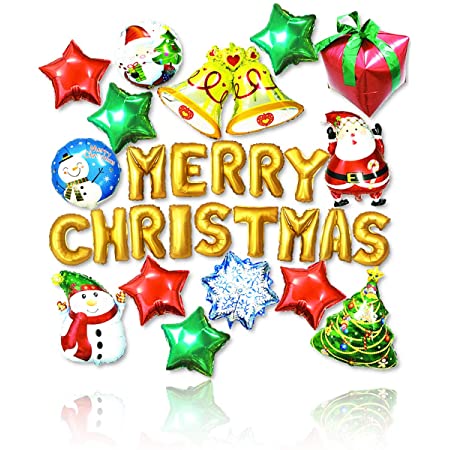 Kugusa クリスマス 装飾 飾り デコレーション セット ペーパーファン ガーランド パーティー (クリスマスセットC)