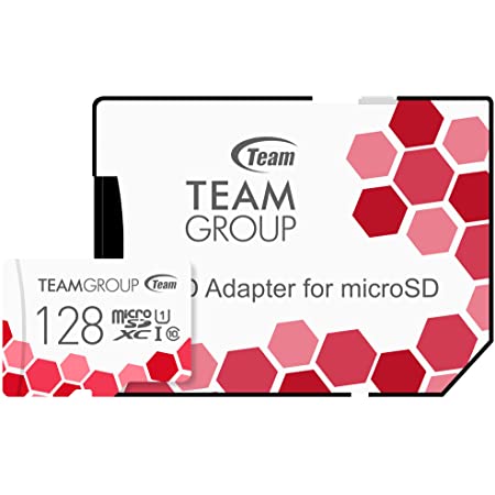 Team microSDXCカード 128GB UHS-1 U1 Switch動作確認済み 読込み最大100MB/s 日本国内10年保証 SD変換アダプター付属 正規品