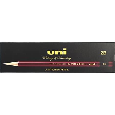 Amazon.co.jp 限定 お名入れ無料☆ 三菱鉛筆 鉛筆 ユニスター UNI☆star 2B 1ダース