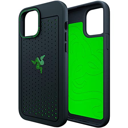 Razer iPhone 13 Pro 冷却 ケース 追加の通気経路 熱可塑性エラストマー (TPE) コーナー補強 抗菌コーティング タクタイル感あるサイドボタン Apple MagSafe/Qi ワイヤレス充電パッド/ワイヤレス充電器 / 5G 対応 Arctech Black 6.1インチ 【日本正規代理店保証品】 RC21-01880300-R3M1