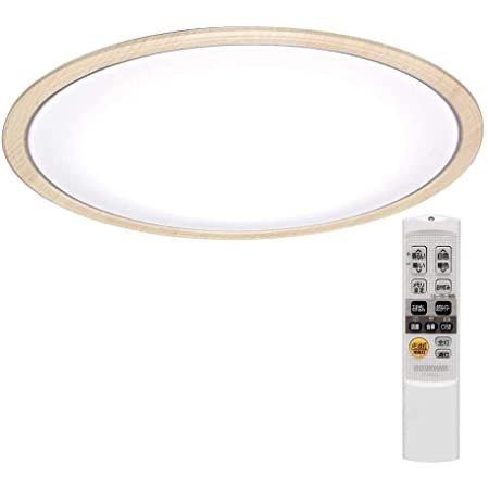 AJUSTEP シーリングライト LED リモコン付 6畳 8畳 工事不要 取付簡単 木製フレーム