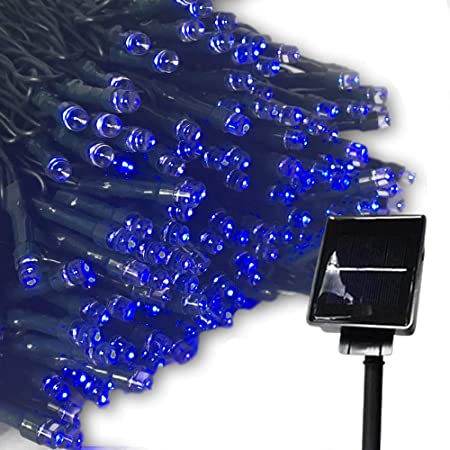 cospayuhin [電気代ゼロ] イルミネーション LED 防滴 200球 ソーラーイルミネーションライト 色選択 クリスマス飾り 電飾 屋外 8パターン 防水加工 屈曲性 x-200 多色 x-200-m