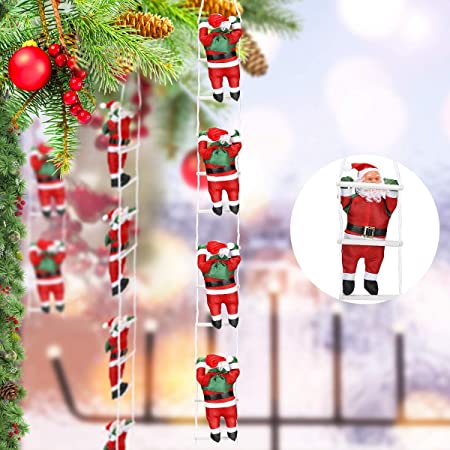 sparkleⓀ クリスマス 飾り サンタ ツリー オーナメント 装飾 屋外 パーティー グッズ 置物 壁掛け (壁掛けH)