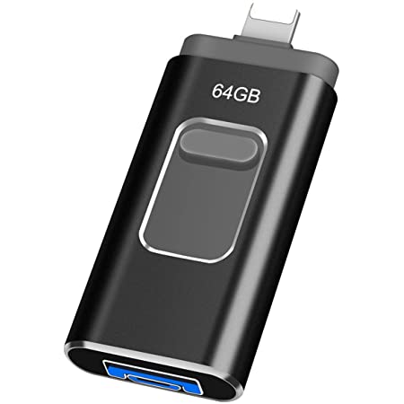 Jonwiner 64GB USBメモリUSB 3.0メモリー USBメモリスティック3-in-1さまざまな電子デバイス用のUSBフラッシュメモリ外部メモリ拡張フラッシュドライブAndroidラップトップコンピュータおよびPC
