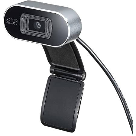 サンワサプライ WEBカメラ USB接続 画角60度 フルHD 1080P 200万画素 マイク内蔵 三脚対応 Zoom/Teams対応 ケーブル1.5m ホワイト CMS-V41WN