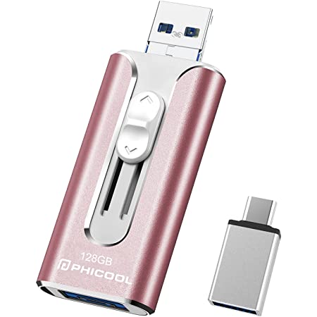 USB フラッシュドライブ ４in1 phone用 usb フラッシュメモリー USBメモリー IOS Android PC USB 両面挿し データ転送 容量不足解消
