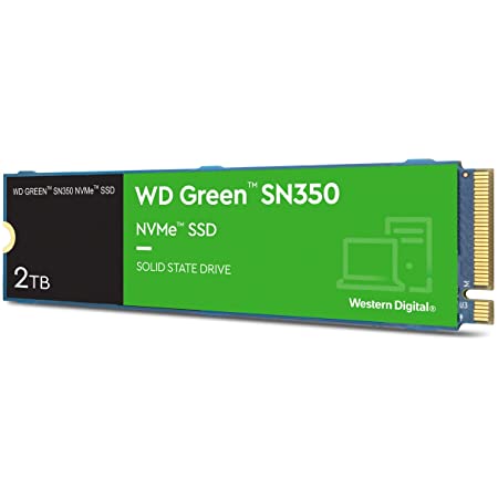 WESTERNDIGITAL ウエスタンデジタル 内蔵SSD 2TB WD Green SN350 M.2-2280 NVMe WDS200T3G0C-EC【国内正規代理店品】