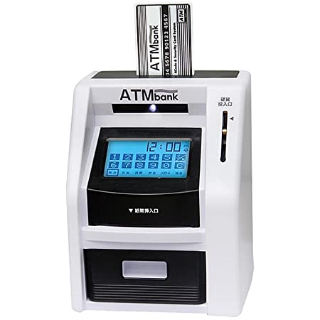 ATMバンク メモリー シルバー | BANK 残高 自動計算 時刻 表示 アラーム機能 搭載 目標額 の 設定 が可能