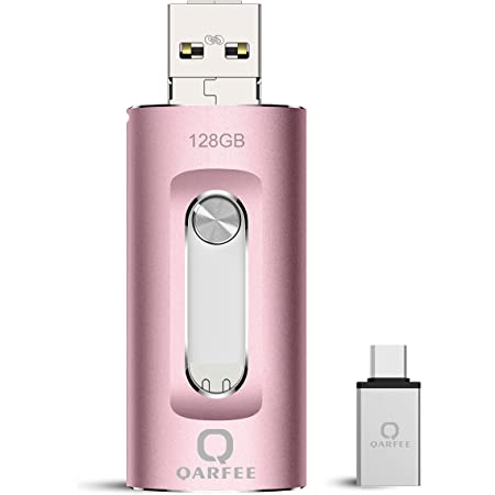 USBメモリ ４in1 フラッシュドライブ 高速 USB 3.0 Phone usbメモリー USB/Type-C/micro usb フラッシュメモリ スライド式 PC/Pad/Android対応 データ 転送保存 写真 バックアップ スマホ 容量不足解消 (32, Pink)