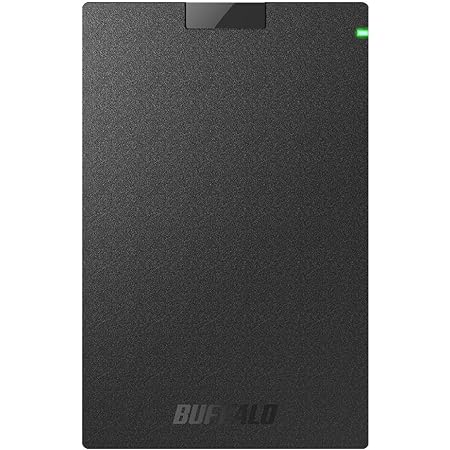 BUFFALO プレミアム&スリムボディ ポータブルHDD 500GB ブラック HD-PCT500U2-BK