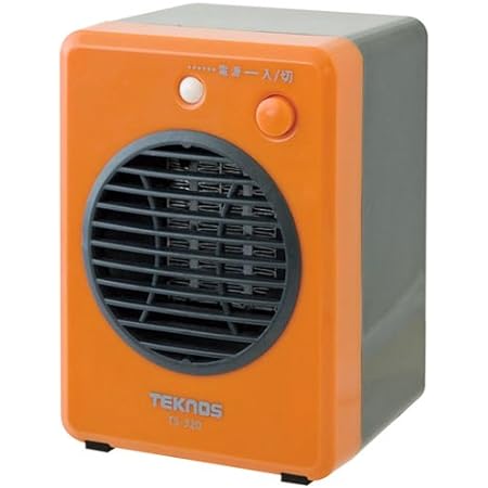 TEKNOS モバイルセラミックヒーター オレンジ TS-320