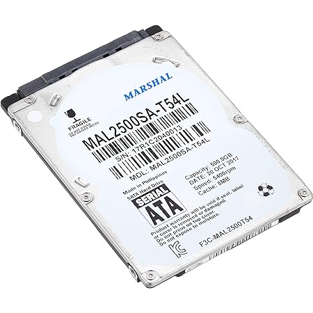 MARSHAL 2.5 インチ 内蔵 ハードディスク MAL2500SA-T54L 2.5inch 5400rpm 500GB 8MB SATA