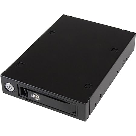 StarTech.com 2.5インチHDDハードディスクドライブ用モバイルラック リムーバブルケース付属 SATA 3.0 /SAS 2.0対応リムーバブルラック SATSASBP125