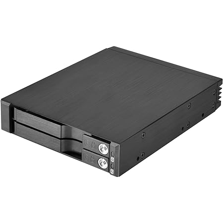 StarTech.com 2.5インチHDDハードディスクドライブ用モバイルラック リムーバブルケース付属 SATA 3.0 /SAS 2.0対応リムーバブルラック SATSASBP125