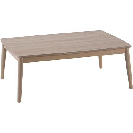 ぼん家具 こたつ テーブル 長方形 幅105cm×奥行60cm こたつテーブル 天然木 強化ガラス 天板 炬燵 オールシーズン ホワイト