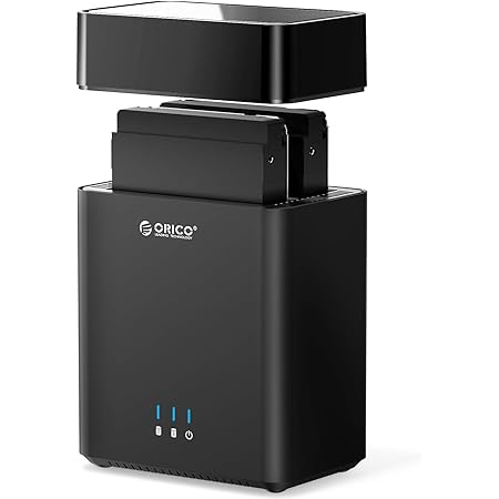 SABRENT USB 3.2, 4ベイ2.5インチハSSD/ HDD、ドッキングステーション、ファン付き (SSD 1TB、SSD 2TB、SSD 500GB、SSD 4TB) 最大20TB/ USB 3.2 Gen 1 SuperSpeed/ 工具不要 / SATA Ⅲ対応 / PC、ミニPC、Macbook、ノートPCに使用 (RAID 0,1.10に対応) (DS-4SSD)