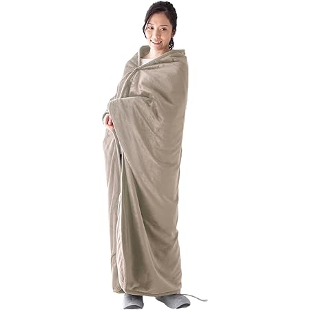 電気毛布 着る毛布 とろけるフランネル 着る電気毛布 curun クルン レギュラーサイズ 140×140cm ネイビー