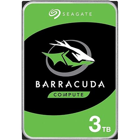 Seagate ST3000DM007 [3TB/3.5インチ内蔵ハードディスク] BarraCuda/ SATA 6Gb/s接続 /2TBプラッタ採用/バルク品