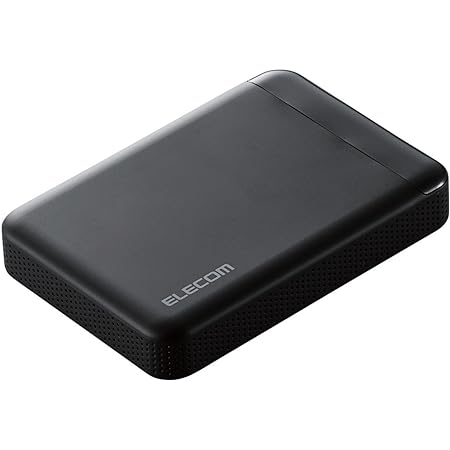 エレコム HDD 外付けハードディスク 1TB ビデオカメラから直接保存 衝撃吸収インナーフレーム ELP-EDV010UBK