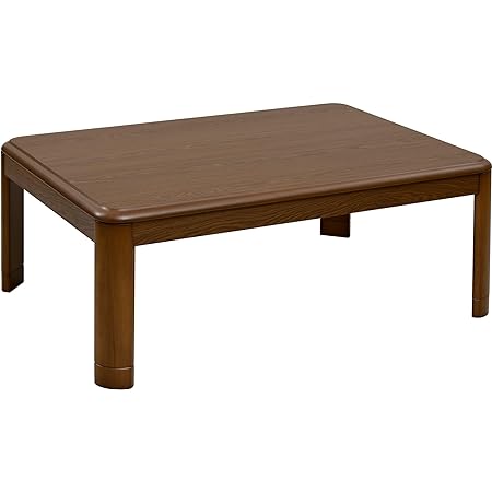 ぼん家具 こたつ テーブル 長方形 105×60cm 木目 こたつテーブル 天板 リバーシブル 石英管ヒーター 無段階 温度調節 炬燵