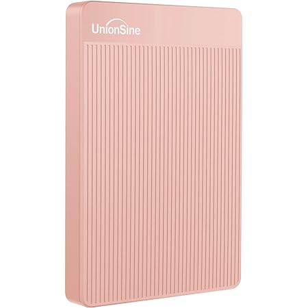 Maxone 外付けHDD 超薄型 ポータブルハードディスク USB3.0対応 TV録画/PC/Mac/PS4/XBox適用 (1TB, Pink)