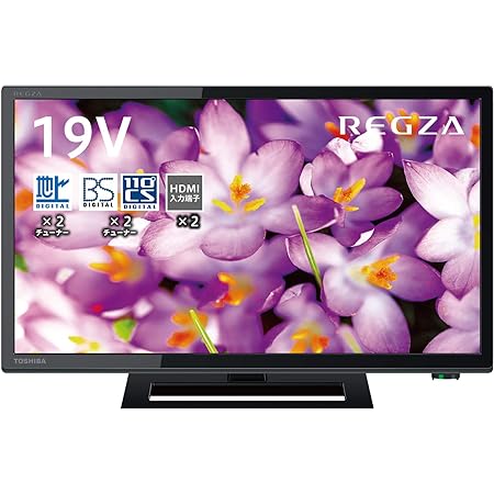 東芝 19V型 液晶テレビ レグザ 19S22 ハイビジョン 外付けHDD ウラ録対応 （2018年モデル）