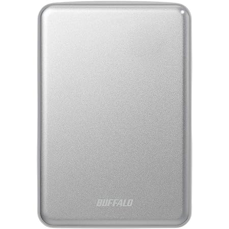 BUFFALO USB3.1(Gen.1)対応 アルミ素材&薄型ポータブルHDD 2TB シルバー HD-PUS2.0U3-SVD