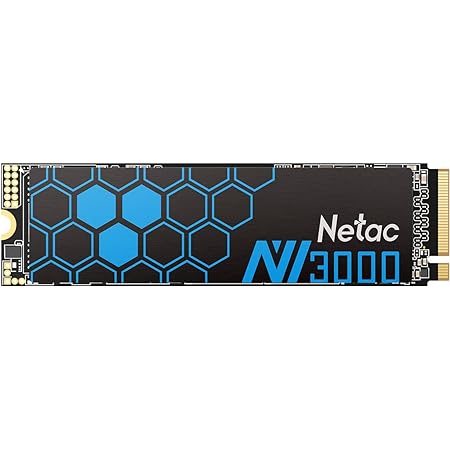 Netac M.2 SSD 500GB （ヒートシンク付 ） PCIe Gen3.0x4 NVME1.4 最大3,300MB/秒 （ 3D TLC Nand採用 ） SSD デスクトップ – NV3000 内蔵型SSD 静音性・低消費電力・耐振動・耐衝撃性