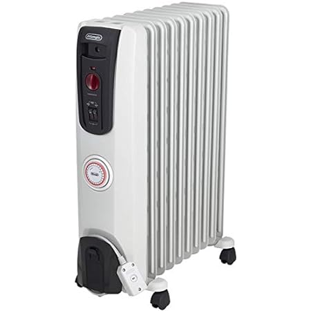 DeLonghi(デロンギ) 1500W オイルヒーター H771015EFSN-BK 幅245×奥行493×高さ630mm