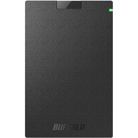 バッファロー BUFFALO USB3.2(Gen1)対応ポータブルHDD Type-Cケーブル付 2TB ブラック HD-PGAC2U3-BA