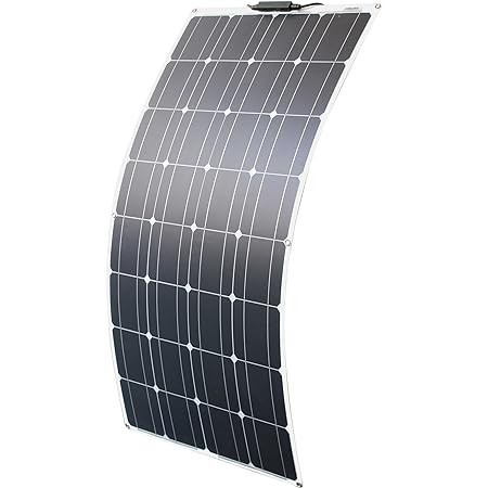 YINGGUANG太陽光パネル 100W単結晶セミフレキシブルソーラーチャージャー太陽光発電パネル ソーラーパネル ポータブル バッテリーソーラー充電器 (100w ソーラーパネル)