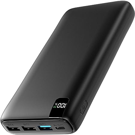 FEELLE モバイルバッテリー 大容量 26800mAh 急速充電 22.5W 4台同時充電 PD QC 3.0 対応 LCD残量表示 携帯充電器 USB-C 入出力ポート PSE認証済 旅行/出張/アウトドア/停電対策/緊急用 防災グッズ iPhone/Android/タブレット各機種対応