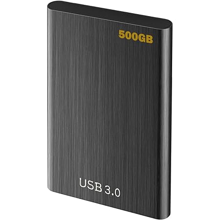 CIRAGO 外付けHDD ポータブルハードディスク 500GB 耐衝撃型 2.5インチ USB3.0に対応 テレビ録画/PC/Mac/PS4/XBox適用 (黒)