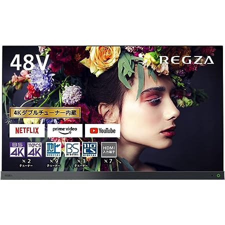 レグザ 48V型 4K有機ELテレビ 48X8400 4Kチューナー内蔵 外付けHDD W録画対応 (2020年モデル)