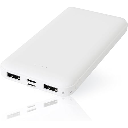 Enelife Qi ワイヤレス充電 PD 急速充電 大容量10000mAh 小型軽量 モバイルバッテリー 吸盤型 日本メーカーによる確実な とサポート (単品, ホワイト)