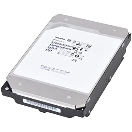 TOSHIBA 東芝 内蔵ハードディスク サーバー NAS 用 3.5インチ Enterprise HDD 16TB SATA 6 Gbit/s 7200rpm 3年保証 MG08ACA16TE