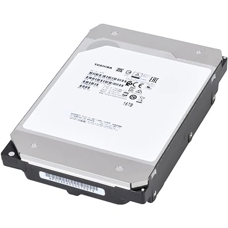 TOSHIBA 東芝 内蔵ハードディスク サーバー NAS 用 3.5インチ Enterprise HDD 16TB SATA 6 Gbit/s 7200rpm 3年保証 MG08ACA16TE