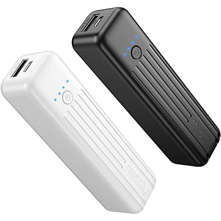 TNTOR モバイルバッテリー 軽量 超小型 持ち運び便利 5000mAh スマホ充電器 iPhone＆Android各機種対応 iPhone 15対応 電熱ベスト対応 スティック型（Type－Cケーブル付き 日本語説明書付き）【PSE認証済】ホワイト