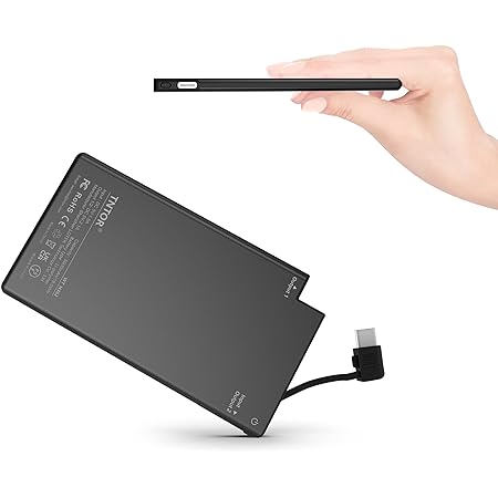 TNTOR モバイルバッテリー 軽量 超小型 持ち運び便利 5000mAh スマホ充電器 iPhone＆Android各機種対応 iPhone 15対応 電熱ベスト対応 スティック型（Type－Cケーブル付き 日本語説明書付き）【PSE認証済】ホワイト