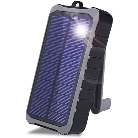 エアージェイ ソーラー＆モバイルバッテリー 10000mAh LED照明付き [アウトドア・災害対策用] ソーラーパネル搭載 大容量 モバイル充電 MB-SO10000BK (ブラック-BK)