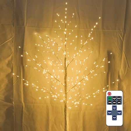 HY-MS クリスマスツリー 白樺 ツリー led ブランチツリー バレンタインデー ギフト 180cm 北欧 おしゃれ ウェルカムツリー christmas tree 144 Led ライト