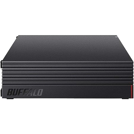 【Amazon.co.jp 限定】BUFFALO 外付けハードディスク 6TB テレビ録画/PC/PS4/4K対応 静音&コンパクト 日本製 故障予測 みまもり合図 HD-AD6U3＋USB ハブ PS4対応 USB3.0 バスパワー 4ポート ブラック スリム設計 BSH4U125U3BK