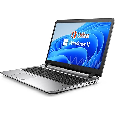 エイチピー ノートPC 450G3/15.6型/10キー/Win 11 Pro/MS Office H&B 2019/Core i5-6200U/WEBカメラ/wajunのWIFI/Bluetooth/HDMI/8GB/256GB SSD (整備済み品)