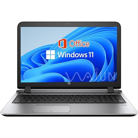 エイチピー ノートPC 450G3/15.6型/10キー/Win 11 Pro/MS Office H&B 2019/Core i5-6200U/WEBカメラ/wajunのWIFI/Bluetooth/HDMI/8GB/256GB SSD (整備済み品)