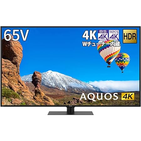 シャープ 65V型 4K 液晶 テレビ AQUOS 4T-C65DN1 N-Blackパネル 倍速液晶 Android TV (2021年モデル) ブラック