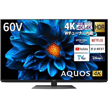 シャープ 60V型 4K 液晶 テレビ AQUOS 4T-C60DN1 N-Blackパネル 倍速液晶 Android TV (2021年モデル)