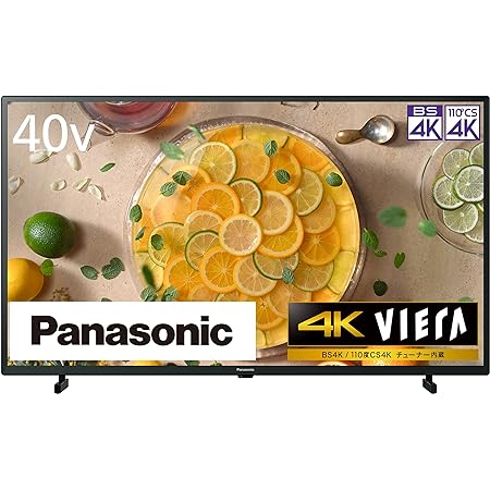 パナソニック 40V型 4Kダブルチューナー内蔵 液晶 テレビ TH-40JX750 VIERA 4K スマートテレビ (ネット動画対応) 2021年モデル