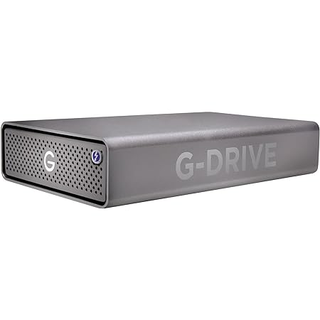 サンディスクプロフェッショナル 外付けHDD 4TB G-DRIVE PRO Thunderbolt 3 Mac向け タイムマシン対応 メーカー5年保証 SDPH51J-004T-SBAAD 国内正規代理店品