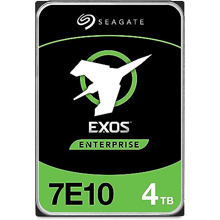 Seagate Exos 7E10 SATA 512E CMR 内蔵ハードディスク 3.5″ 4TB 5年保証 正規代理店品 ST4000NM024B